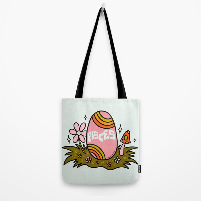 Pisces Easter Egg Tote Bag Gallery Image 2