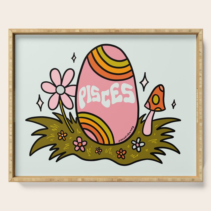 Pisces Easter Egg Serving Tray Gallery Image 1