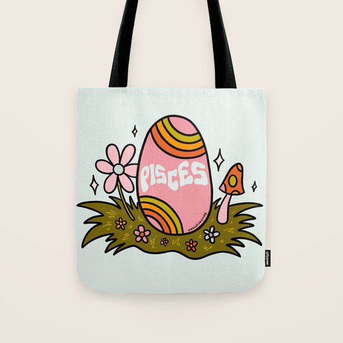 Pisces Easter Egg Tote Bag Gallery Image 1