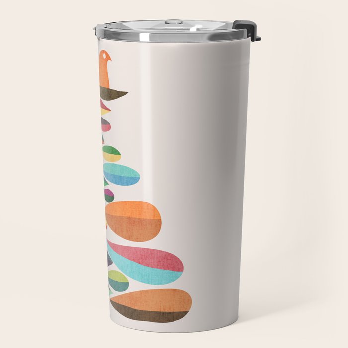 Bird nesting on top of pebbles hill Travel Mug Gallery Image 2