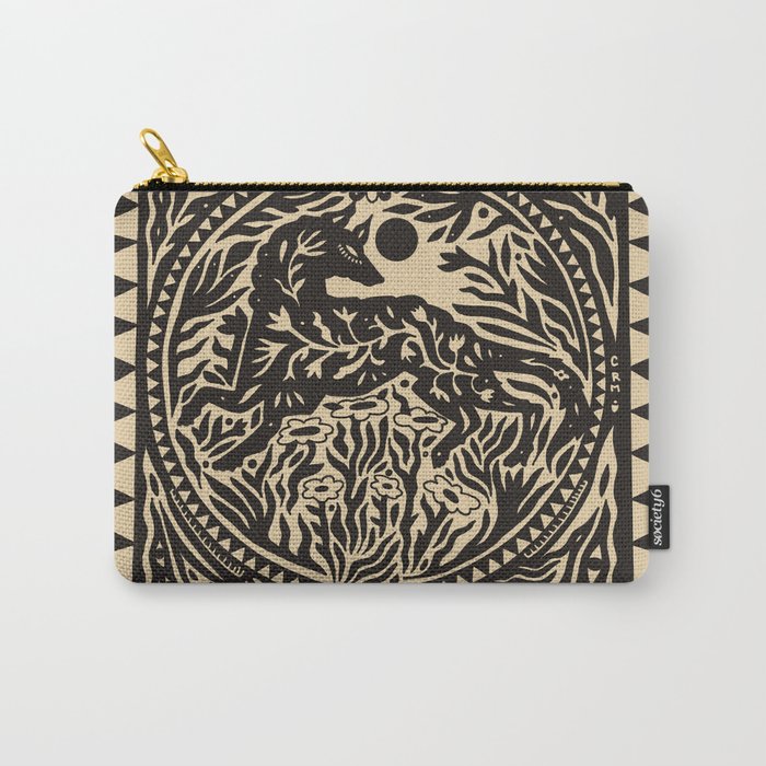 Botanical Wolf Carry All Pouch Gallery Image 1