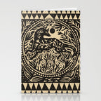 Botanical Wolf Stationery Card Gallery Image 2