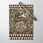 Botanical Wolf Wrapping Paper Gallery Image 1