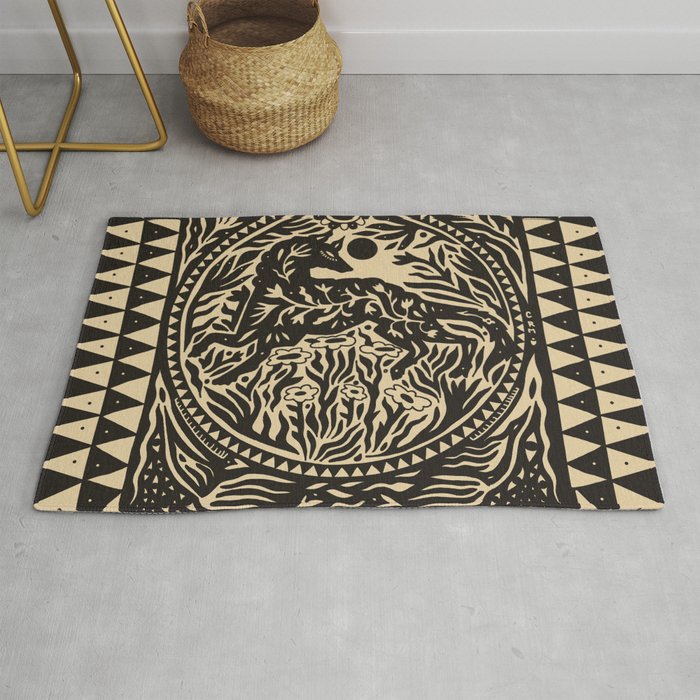 Botanical Wolf Rug Gallery Image 1
