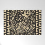Botanical Wolf Welcome Mat Gallery Image 1