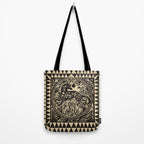 Botanical Wolf Tote Bag Gallery Image 2