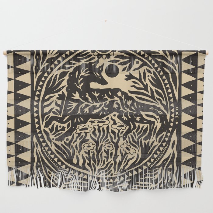 Botanical Wolf Wall Hanging Gallery Image 1
