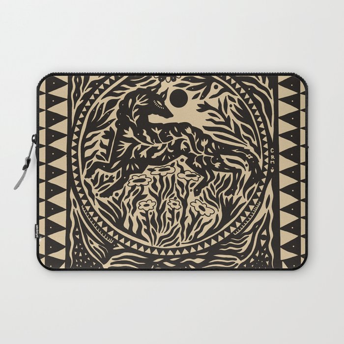 Botanical Wolf Laptop Sleeve Gallery Image 1
