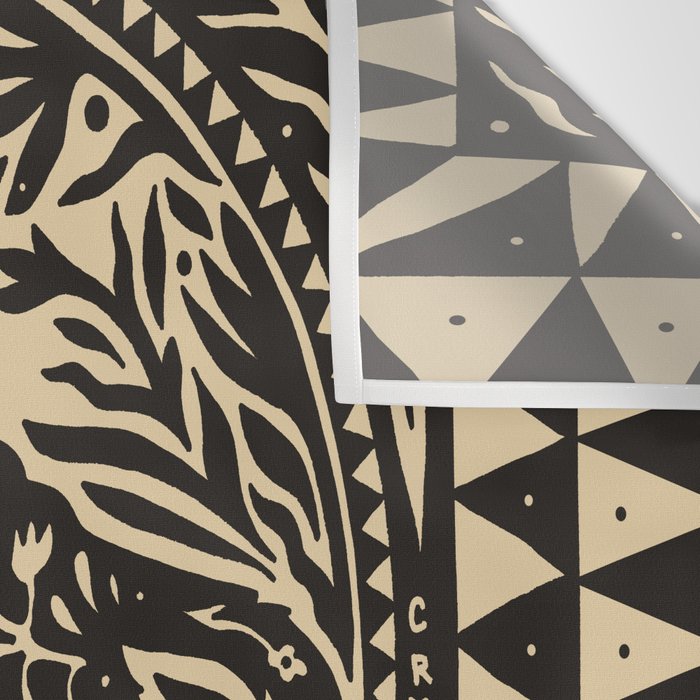 Botanical Wolf Wall Tapestry Gallery Image 3