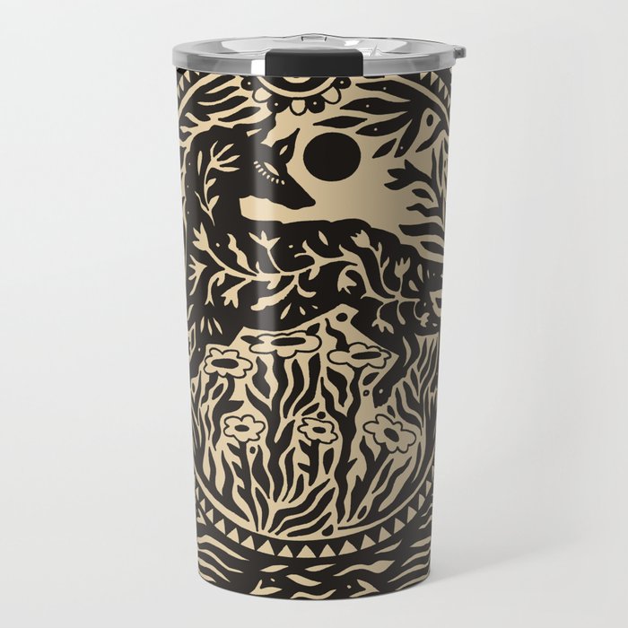 Botanical Wolf Travel Mug Gallery Image 1