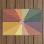 Earthy rainbow Outdoor Rug Gallery Image 1