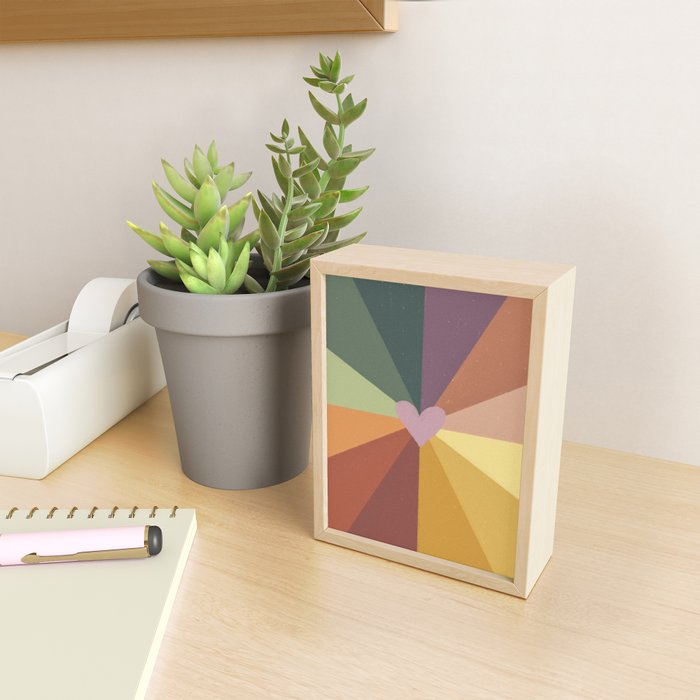Earthy rainbow Mini Art Print Gallery Image 2