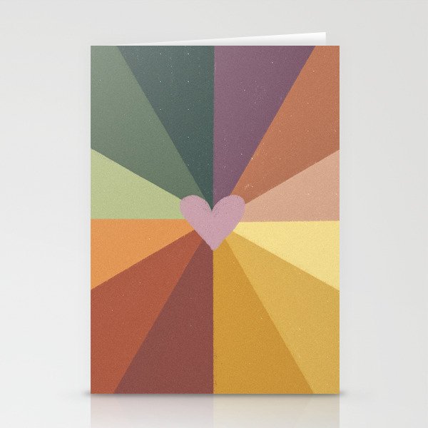 Earthy rainbow Stationery Card Gallery Image 2