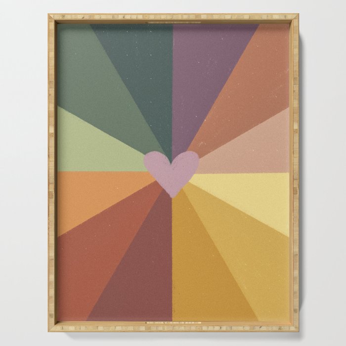 Earthy rainbow Serving Tray Gallery Image 1