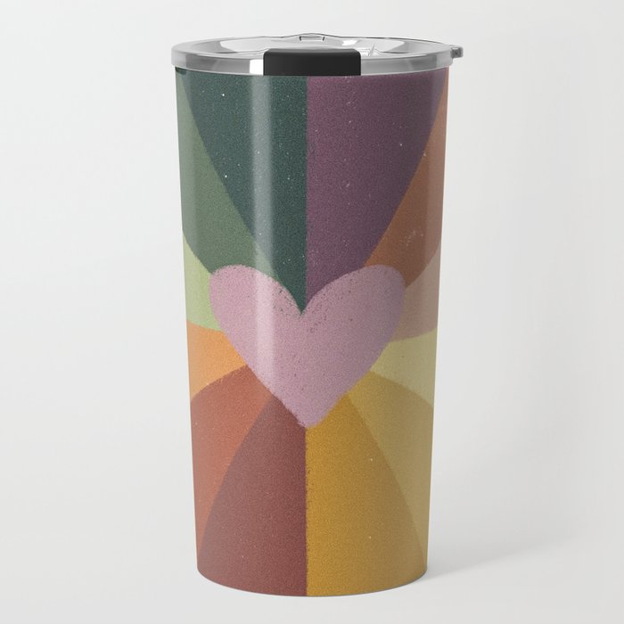 Earthy rainbow Travel Mug Gallery Image 1