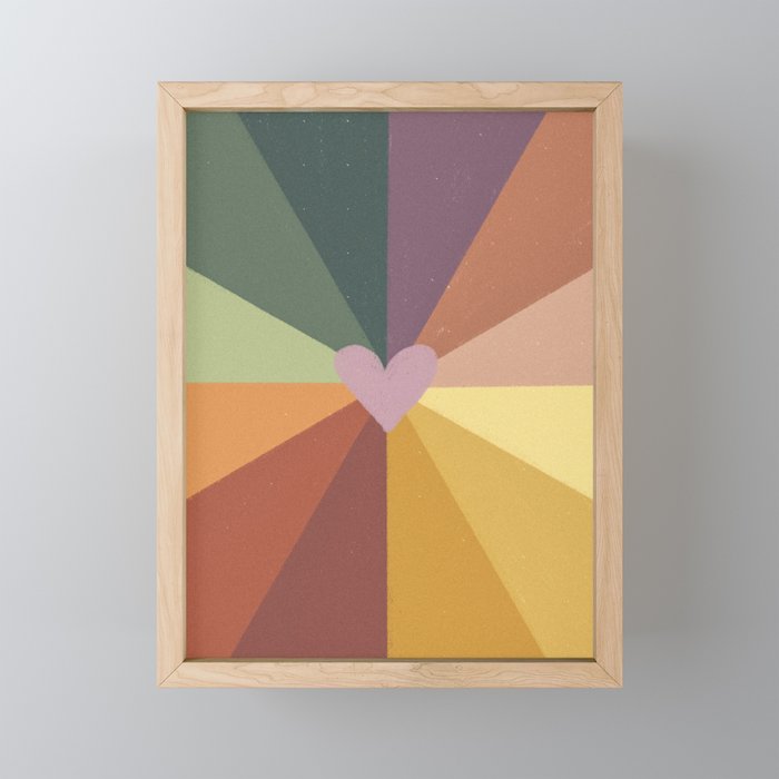 Earthy rainbow Mini Art Print Gallery Image 1