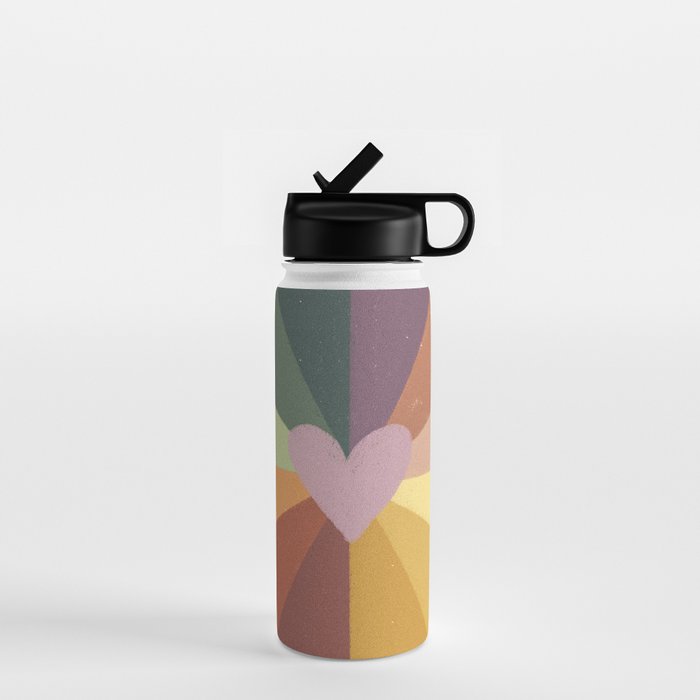 Earthy rainbow Water Bottle Gallery Image 1