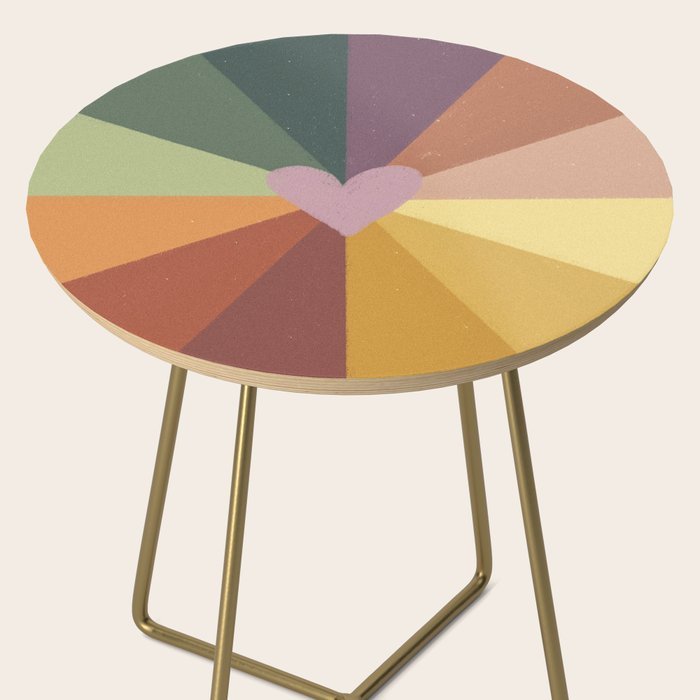 Earthy rainbow Side Table Gallery Image 2