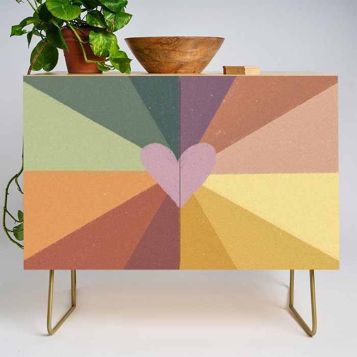 Earthy rainbow Credenza Gallery Image 1