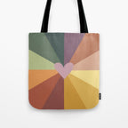 Earthy rainbow Tote Bag Gallery Image 1