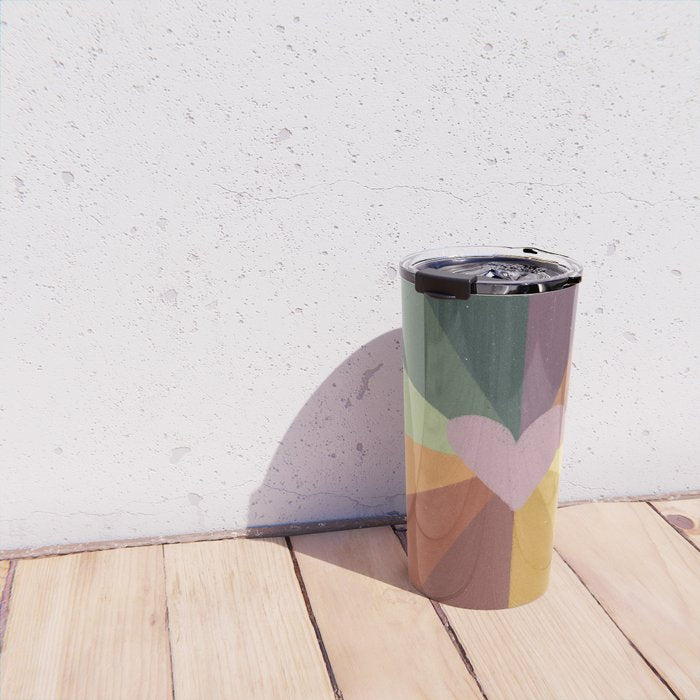 Earthy rainbow Travel Mug Gallery Image 4