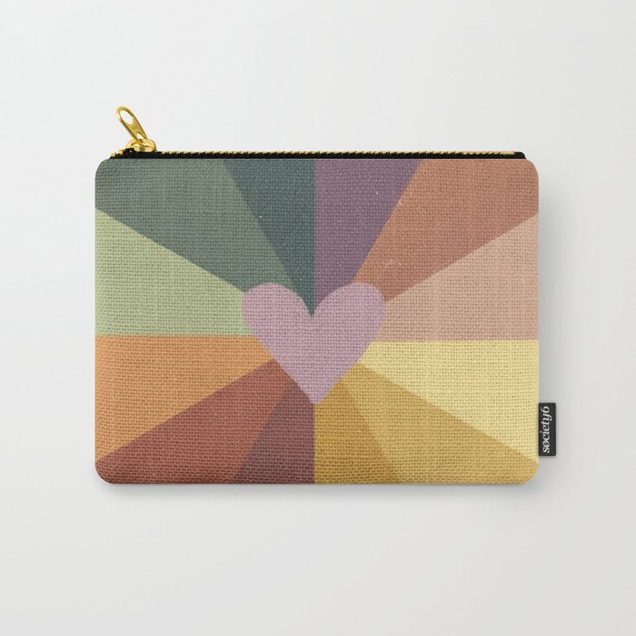 Earthy rainbow Carry All Pouch Gallery Image 1