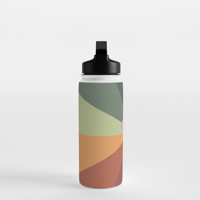 Earthy rainbow Water Bottle Gallery Image 3