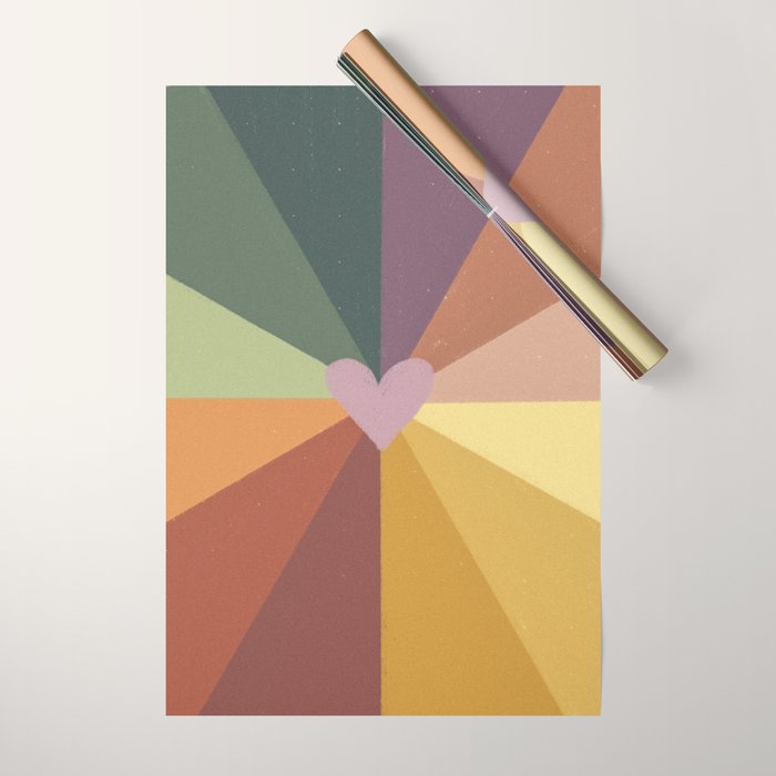 Earthy rainbow Wrapping Paper Gallery Image 1