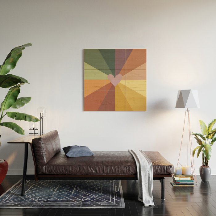 Earthy rainbow Wood Wall Art Gallery Image 2