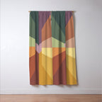Earthy rainbow Window Curtain Gallery Image 3