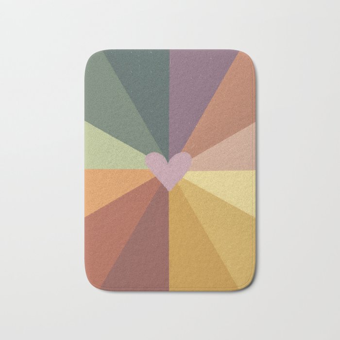 Earthy rainbow Bath Mat Gallery Image 1