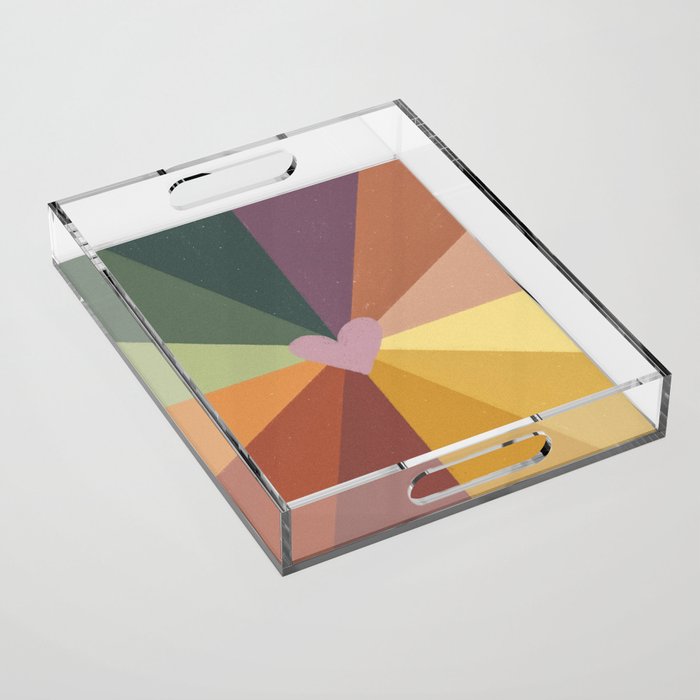 Earthy rainbow Acrylic Tray Gallery Image 1
