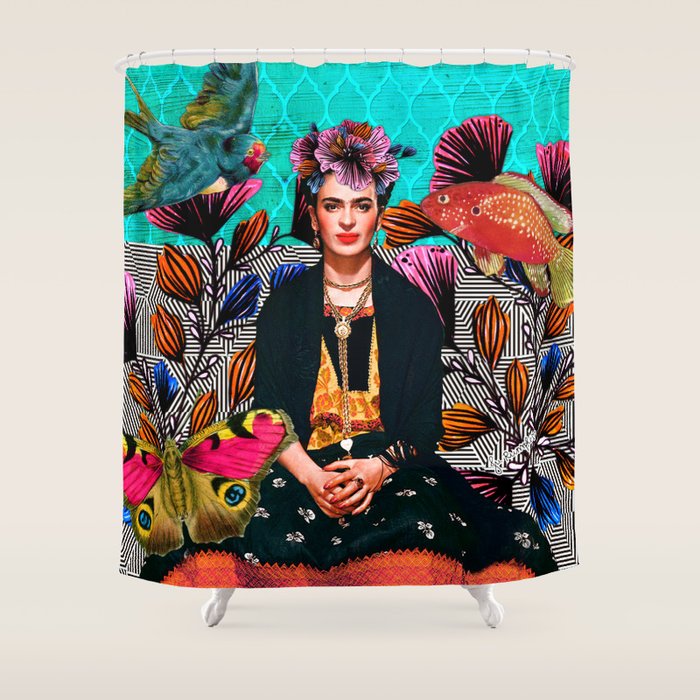 Frida´s secret smile Shower Curtain Gallery Image 1