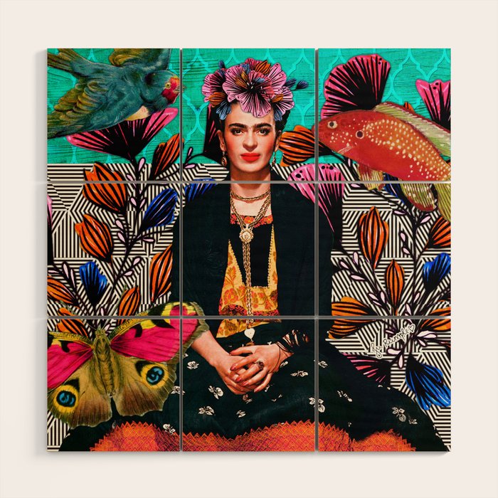Frida´s secret smile Wood Wall Art Gallery Image 1