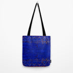 -A5- Royal Calm Blue Bohemian Moroccan Artwork. Tote Bag Gallery Image 2