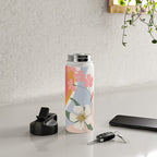 Colorful Flower Design 1 Water Bottle Gallery Image 4