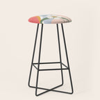 Colorful Flower Design 1 Stool Gallery Image 1