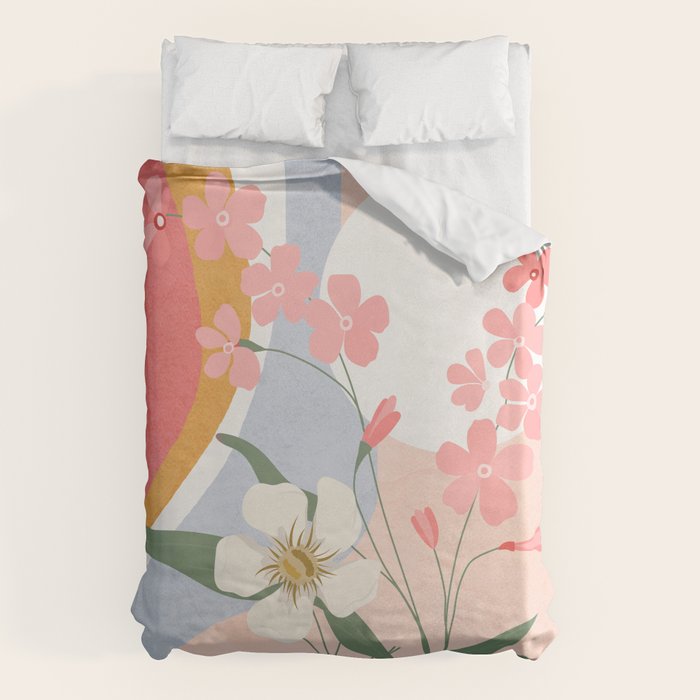 Colorful Flower Design 1 Duvet Cover Gallery Image 6