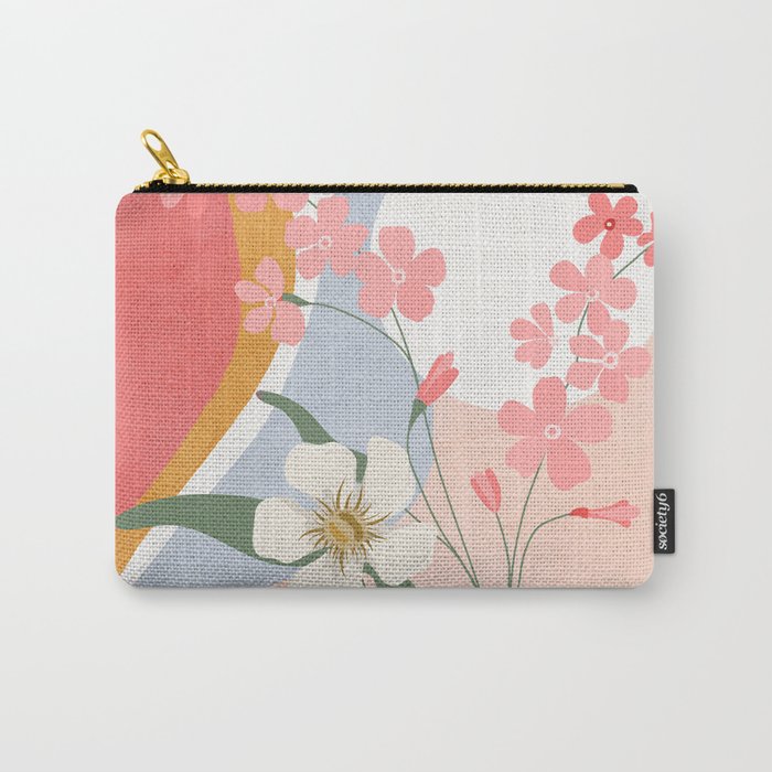 Colorful Flower Design 1 Carry All Pouch Gallery Image 1