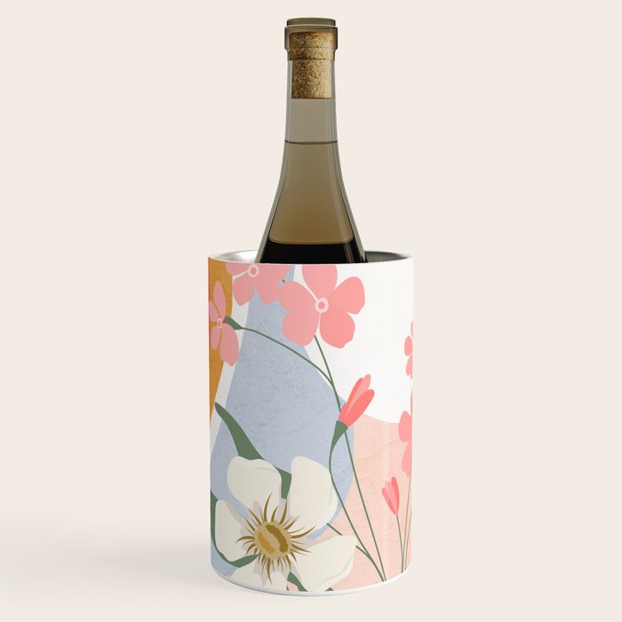 Colorful Flower Design 1 Wine Chiller Gallery Image 1