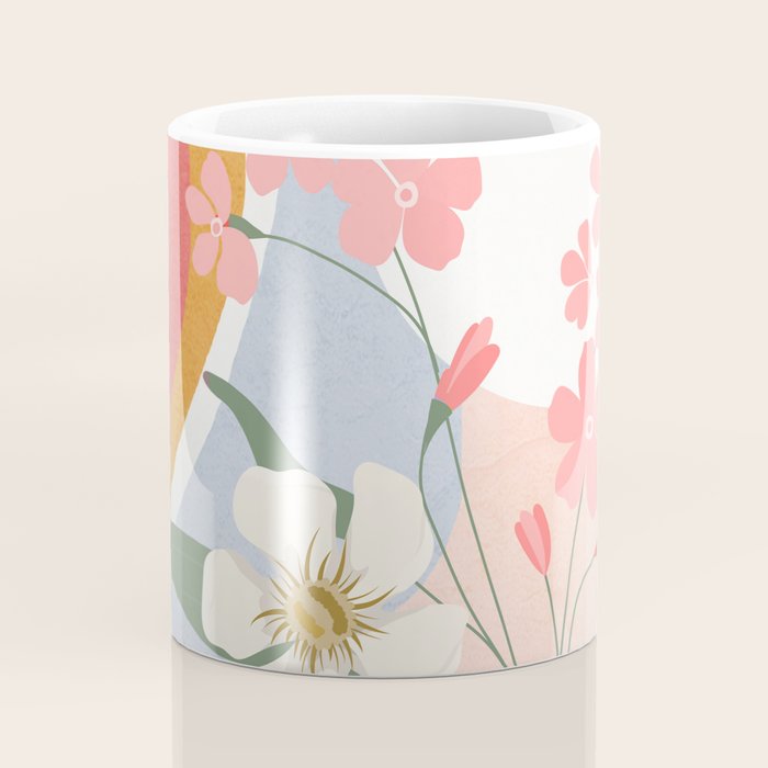 Colorful Flower Design 1 Coffee Mug Gallery Image 4