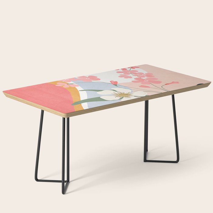 Colorful Flower Design 1 Coffee Table Gallery Image 1