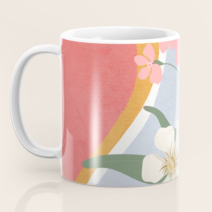 Colorful Flower Design 1 Coffee Mug Gallery Image 3