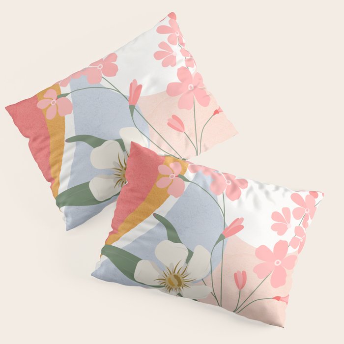 Colorful Flower Design 1 Pillow Sham Gallery Image 3