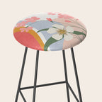 Colorful Flower Design 1 Stool Gallery Image 2