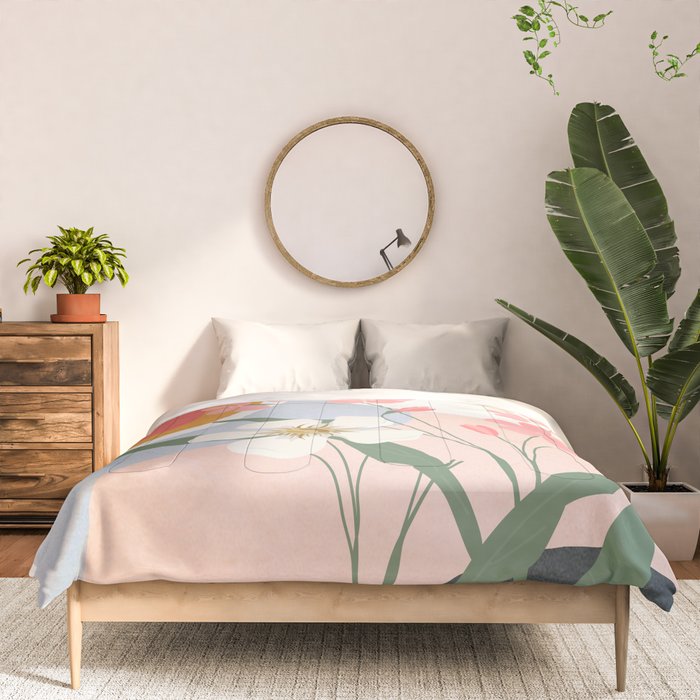 Colorful Flower Design 1 Comforter Gallery Image 3