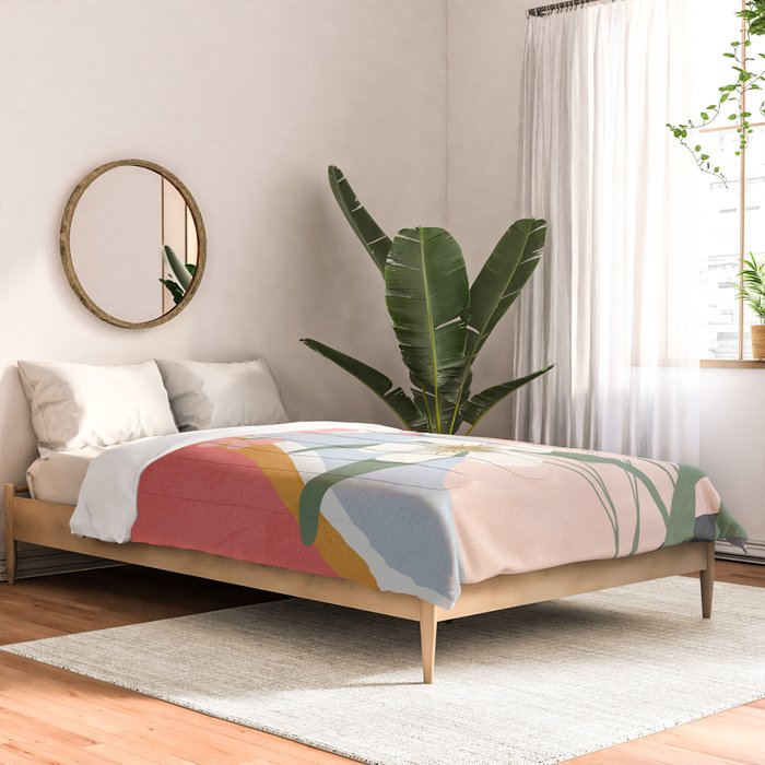 Colorful Flower Design 1 Comforter Gallery Image 2
