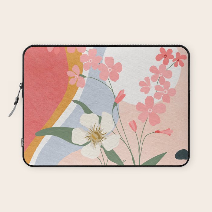 Colorful Flower Design 1 Laptop Sleeve Gallery Image 1