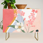 Colorful Flower Design 1 Credenza Gallery Image 1