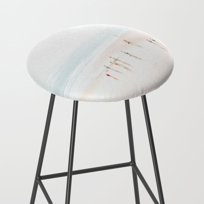 At The Beach (five) - minimal beach series - ocean sea photography by Ingrid Beddoes Stool Gallery Image 2
